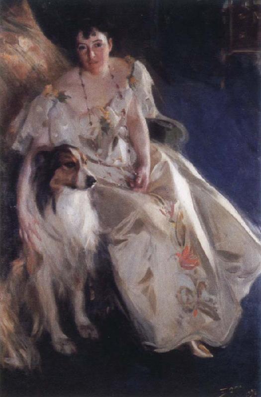 Anders Zorn mrs.walter rathbone bacon oil painting picture